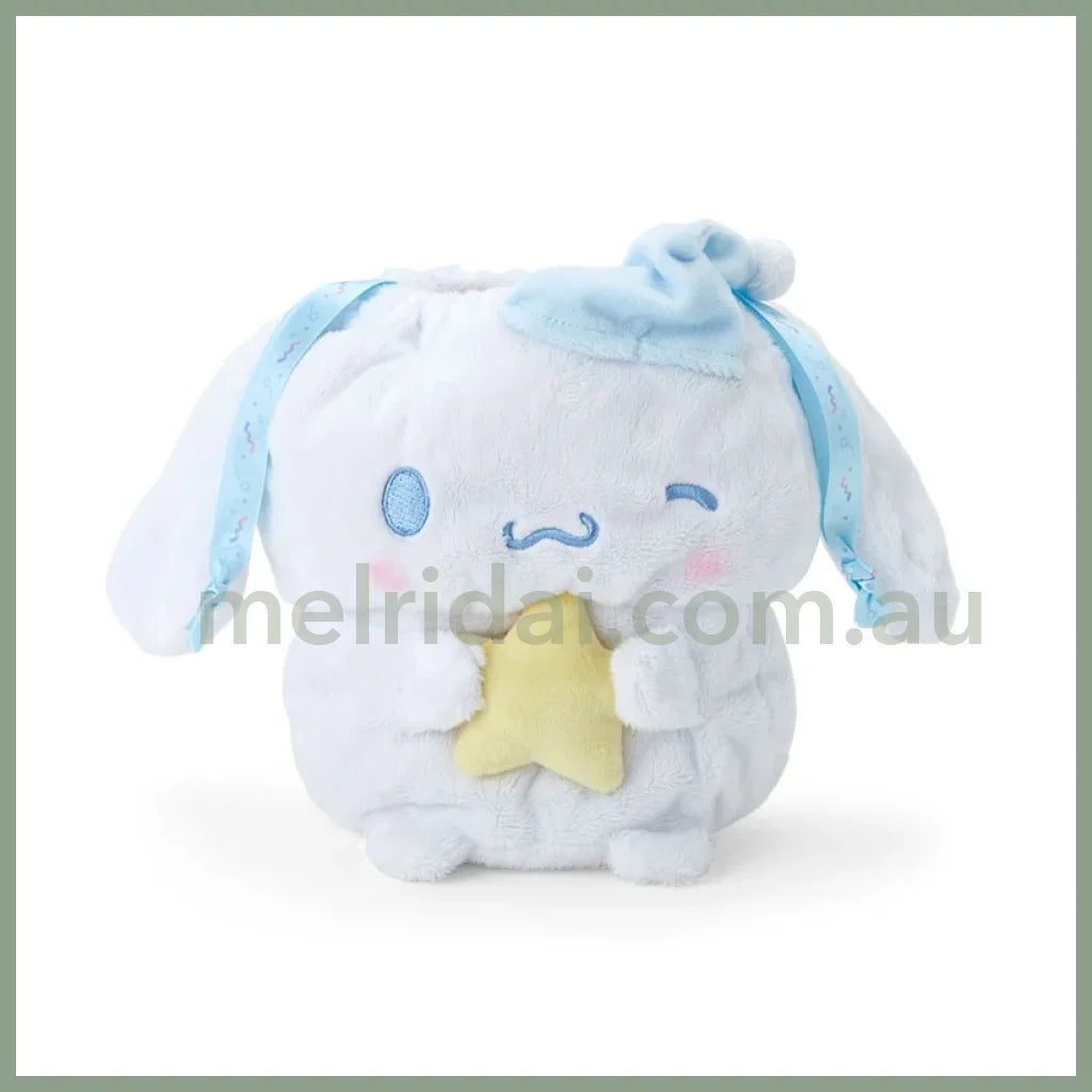 Sanrio | Cinnamoroll Plush Drawstring Pouch 20×11×20Cm (Sleepy Time)