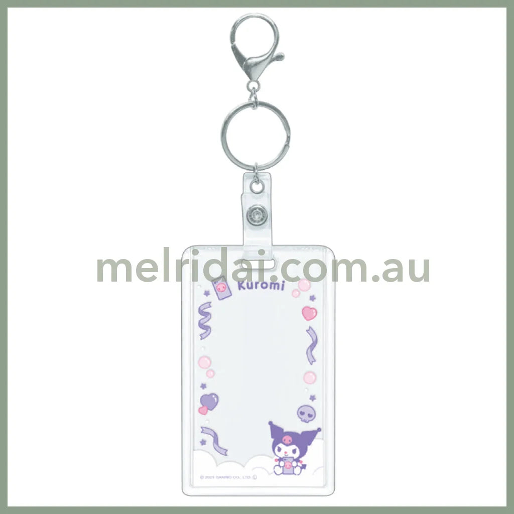 Sanrio | Clear Card Holder Case 65X105X5Mm //// Kuromi