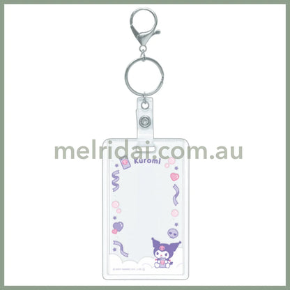 Sanrio | Clear Card Holder Case 65X105X5Mm //// Kuromi