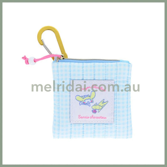 Sanrio × Crayon Shinchan | Cinnamoroll Pouch With Carabiner W90×H90×D12Mm