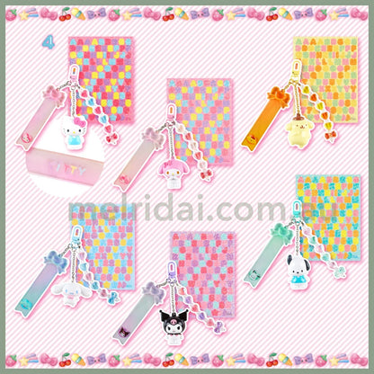 Sanrio | Custom Key Chain 10×1.5×8.5Cm Approx. (Clear And Plump 3D) 日本三丽鸥 三连造型