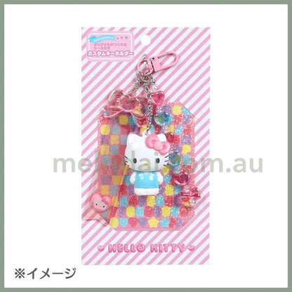 Sanrio | Custom Key Chain 10×1.5×8.5Cm Approx. (Clear And Plump 3D) 日本三丽鸥 三连造型