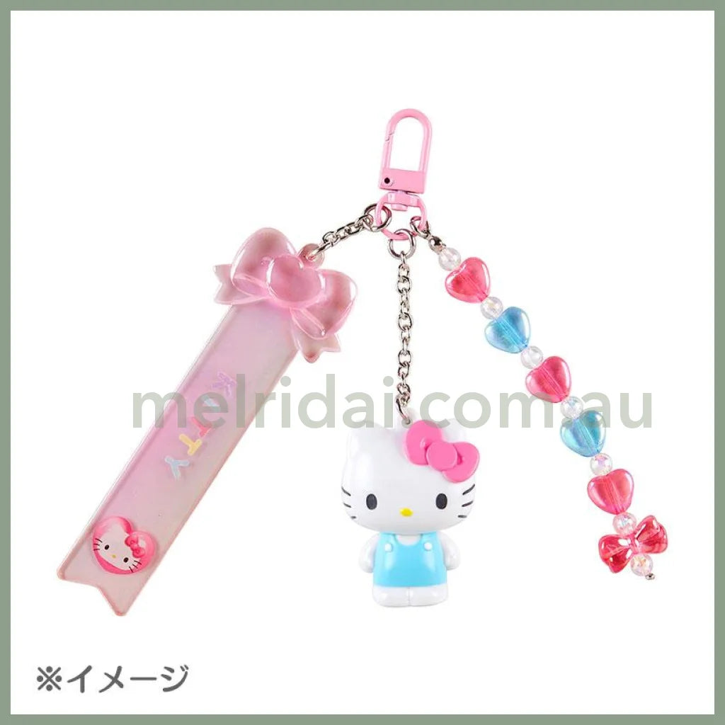 Sanrio | Custom Key Chain 10×1.5×8.5Cm Approx. (Clear And Plump 3D) 日本三丽鸥 三连造型