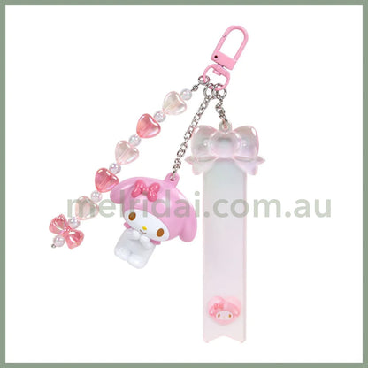 Sanrio | Custom Key Chain 10×1.5×8.5Cm Approx. (Clear And Plump 3D) 日本三丽鸥 三连造型