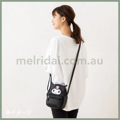 Sanrio | Cute Face Shoulder Bag Approx. 16 X 11 20Cm Pu / Kuromi