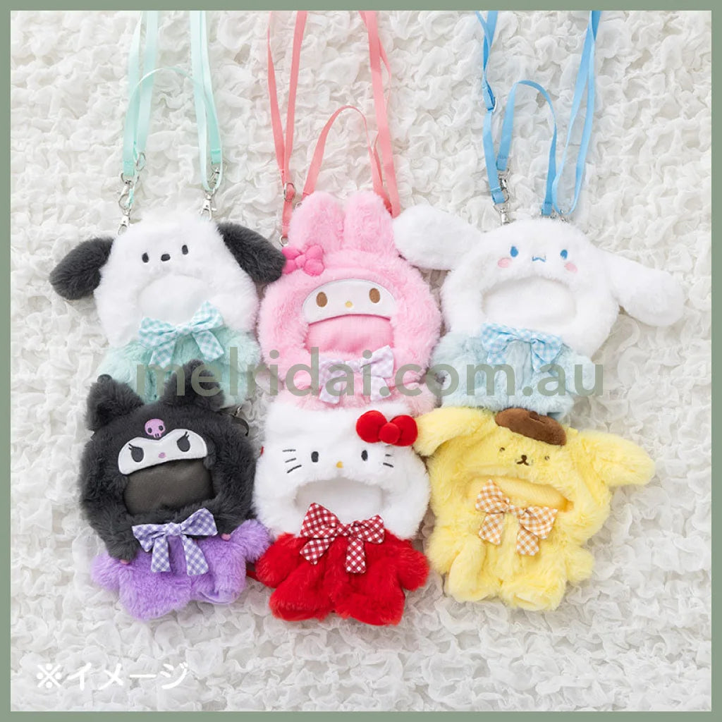 Sanrio | Dress-Up Clothes (M) Mascot Shoulder Bag 21×3×25.5Cm 日本三丽鸥 毛绒玩偶着替/斜挎娃衣/外套挂件/挎包/痛包收纳