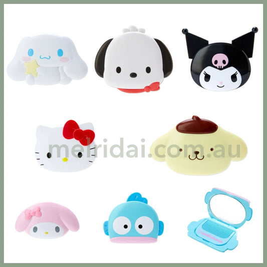 Sanrio | Face Mirror & Comb Set Approx.11Cm +