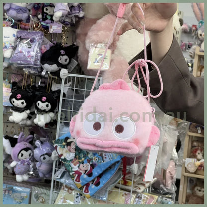 Sanrio | Face Pochette Hangyodon (Pink Bithday) H13×W16.5×D6Cm /