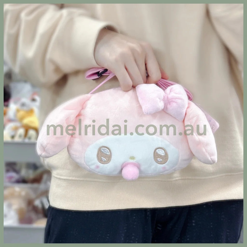 Sanrio | Face Pochette Should Bag 15 X 18 18Cm (Angel Baby) 日本三丽鸥 大脸斜挎包（天使宝宝） 美乐蒂My Melody