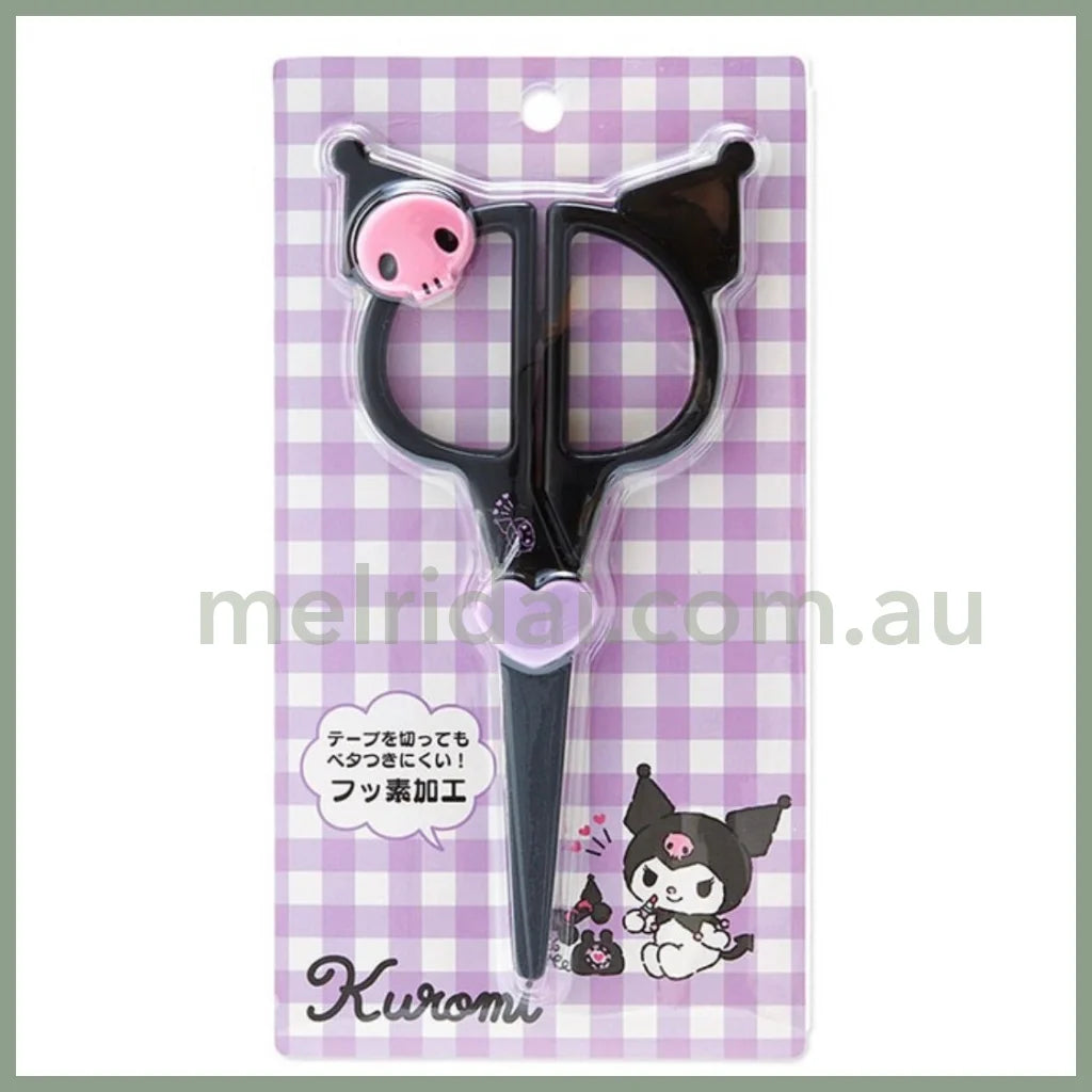 Sanrioface Shape Scissors Kuromi