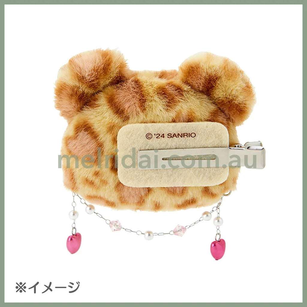 Sanrio | Face-Shaped Hair Clip 8.3×2×6Cm (Gal Kuma)