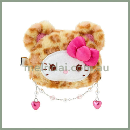 Sanrio | Face-Shaped Hair Clip 8.3×2×6Cm (Gal Kuma) 凯蒂猫Hello Kitty-Brown