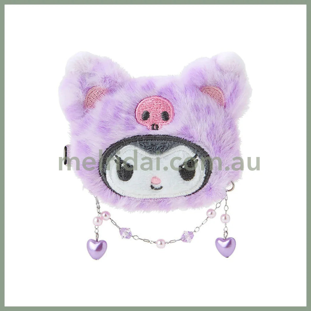 Sanrio | Face-Shaped Hair Clip 8.3×2×6Cm (Gal Kuma) 库洛米Kuromi