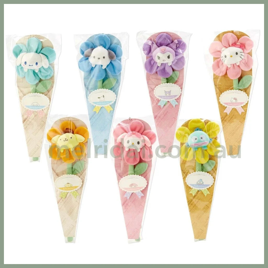 Sanrioflower Shaped Mascot Holder 3 X 3.8 35.5 Cm //