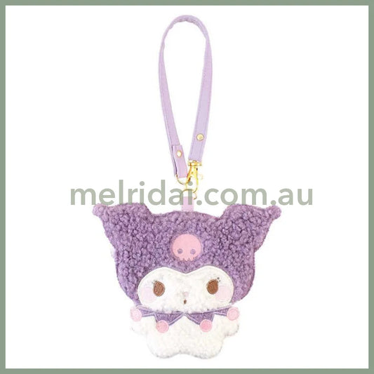 Sanrio | Fluffy Moko Pass Case Kuromi 160×195×10Mm