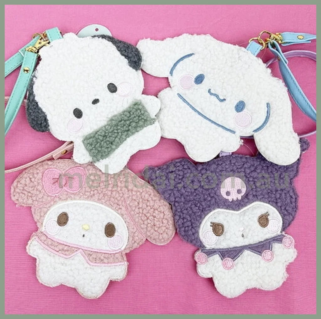 Sanrio | Fluffy Moko Pass Case Kuromi 160×195×10Mm