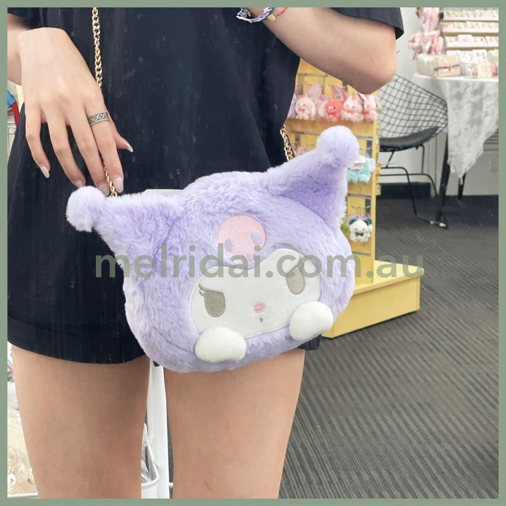 Sanrio | Fluffy Shoulder Bag 日本三丽鸥 毛绒玩偶斜挎包/链条包