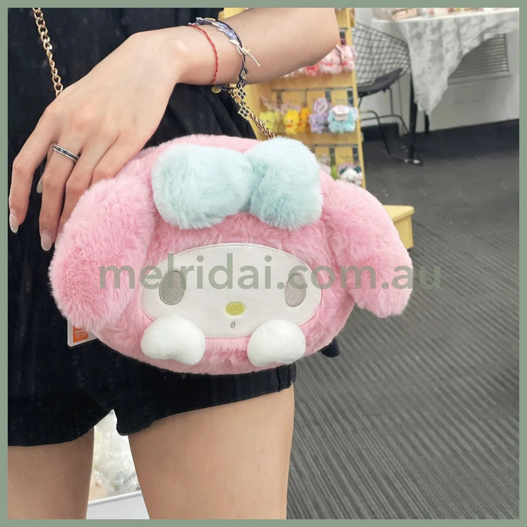 Sanrio | Fluffy Shoulder Bag 日本三丽鸥 毛绒玩偶斜挎包/链条包