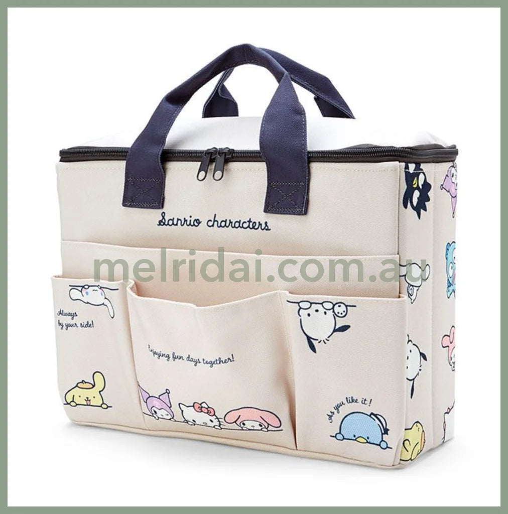 Sanriofoldable Carrying Box With Handle Large 33 X 25 11Cm Sanrio Characters