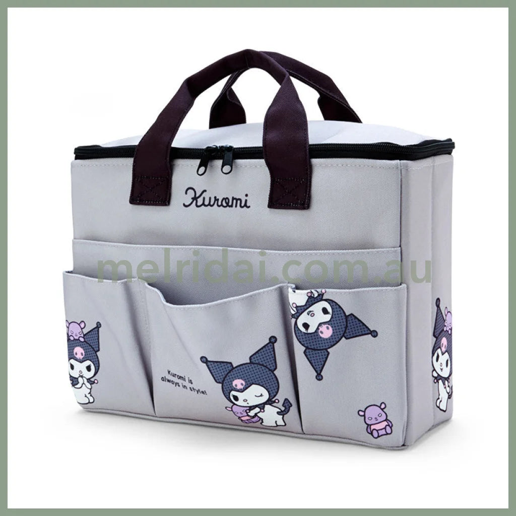 Sanriofoldable Carrying Box With Handle Large 33 X 25 11Cm Kuromi