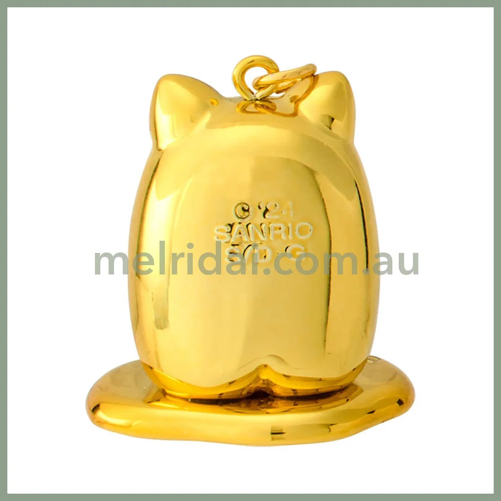 Sanrio | Gudetama Netsuke Gold Color Charm W2.8×D2.6×H4.4Cm (Zodiac Fortune 2024 - Snake)