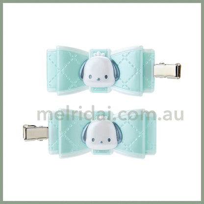 Sanrio | Hair Clip (Quilt Ribbon) 日本三丽鸥 前额发卡/刘海发卡（蝴蝶结） 帕恰狗Pochacco