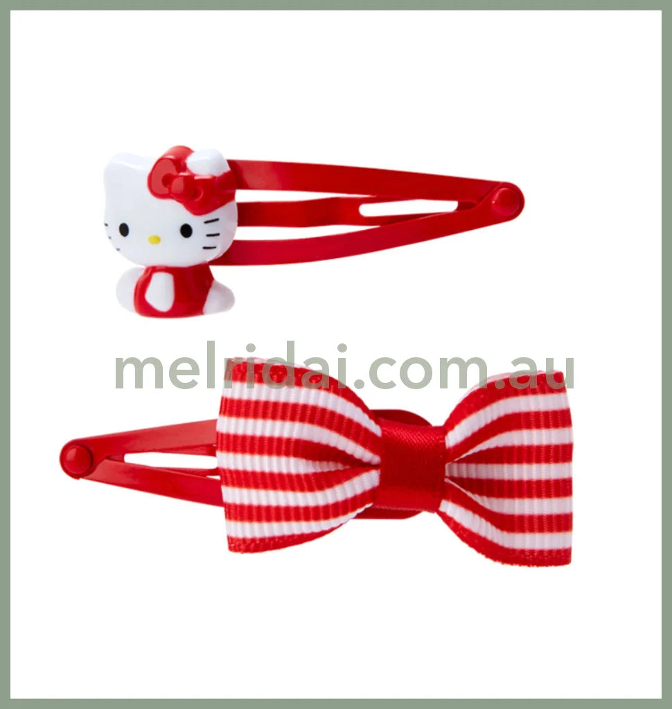 Sanrio | Hair Clips Set 5.5X1X2 Cm Hello Kitty - Red