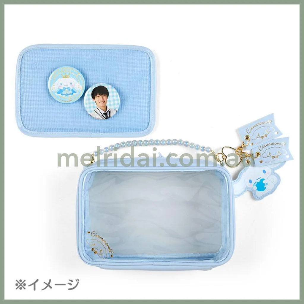 Sanrio | Half-Clear Shoulder Bag 22×7.5×14Cm 日本三丽鸥 透明单肩包/斜挎包/痛包 珍珠手提链