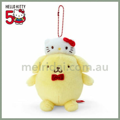 Sanrio | Hello Kitty 50Th Anniversary Mascot Holder Keyring Approx.16Cm 50 // Pom Purin