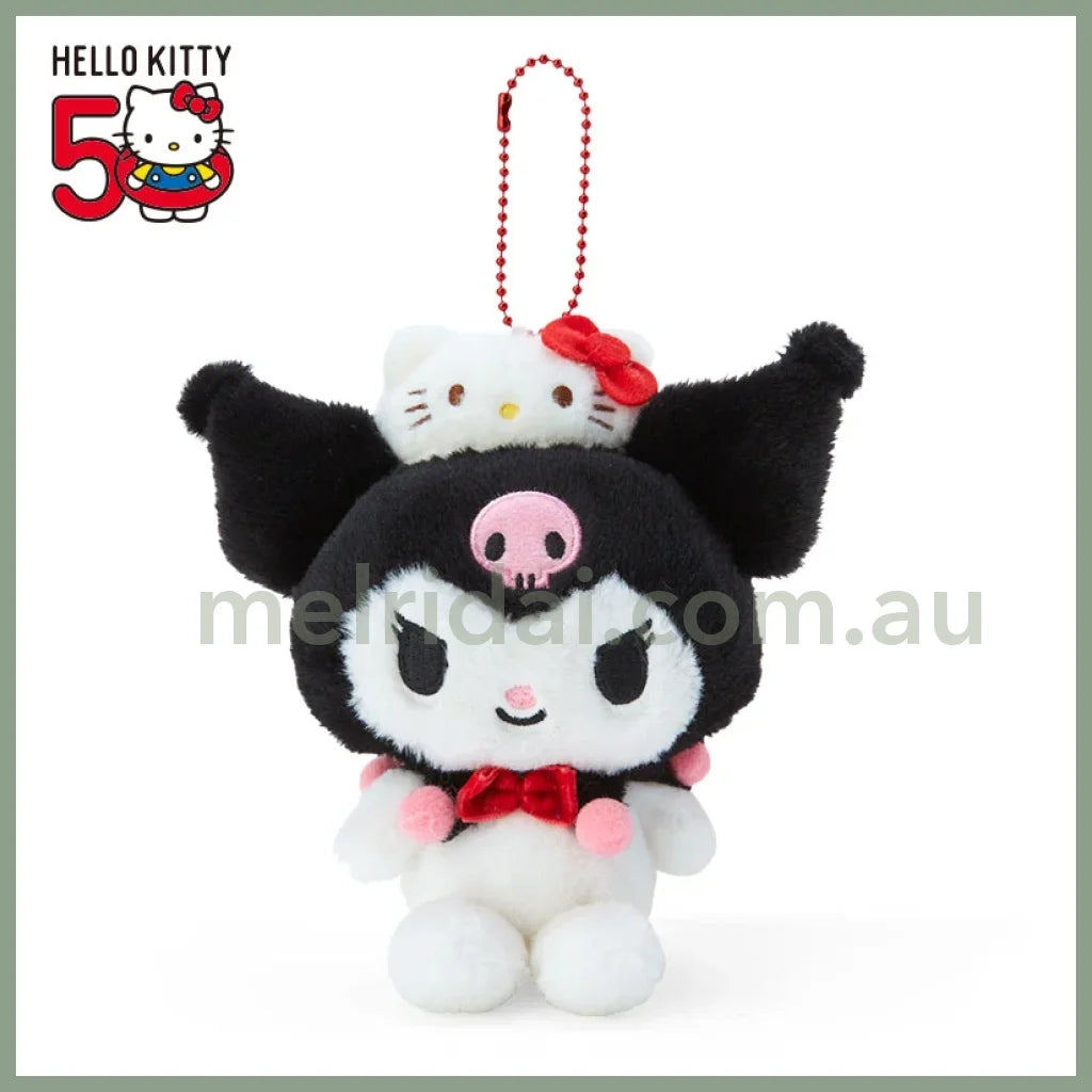 Sanrio | Hello Kitty 50Th Anniversary Mascot Holder Keyring Approx.16Cm 50 // Kuromi