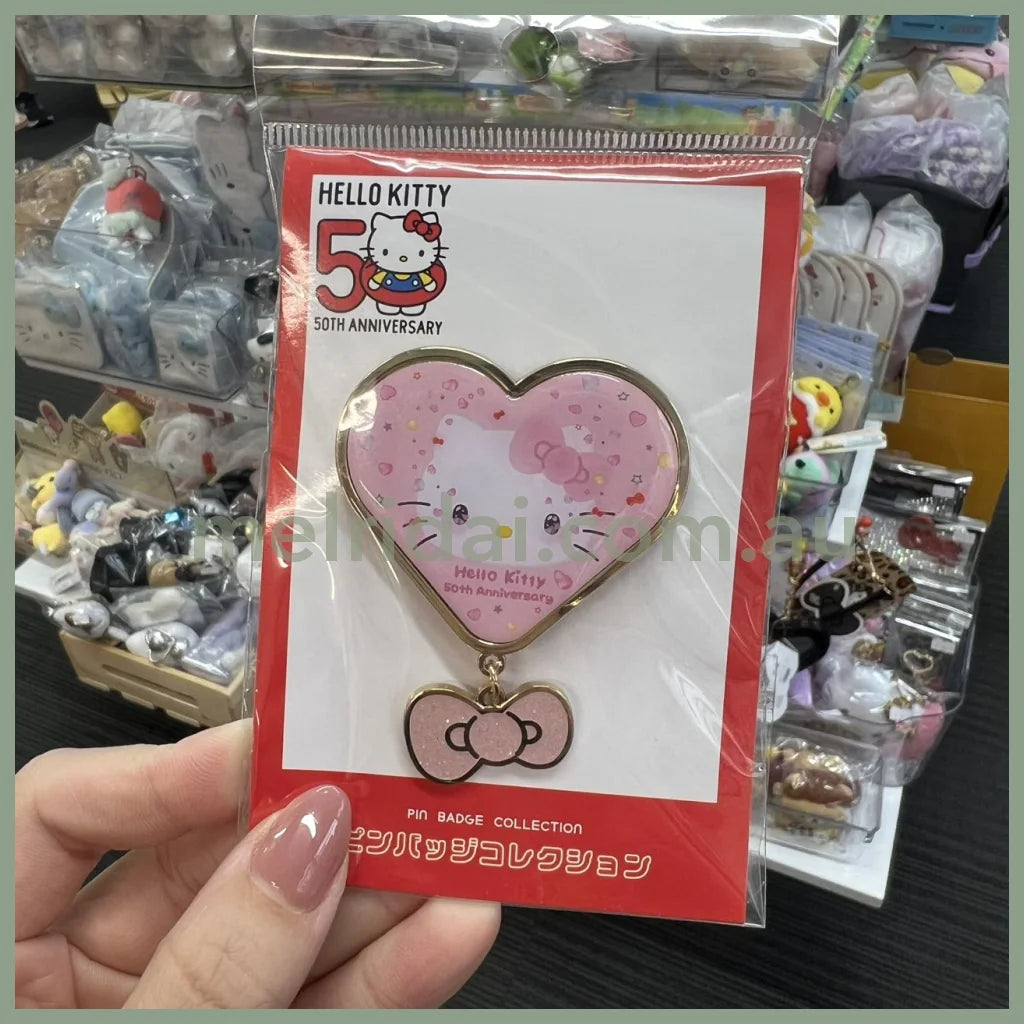 Sanrio | Hello Kitty 50Th Anniversary Pin Badge Collection (Heart)