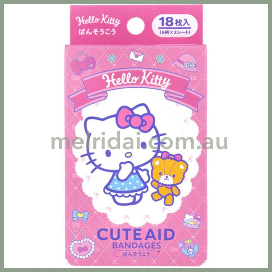 Sanrio | Hello Kitty Aid Bandage 18Pieces 日本三丽鸥 凯蒂猫 急救创可贴/邦迪