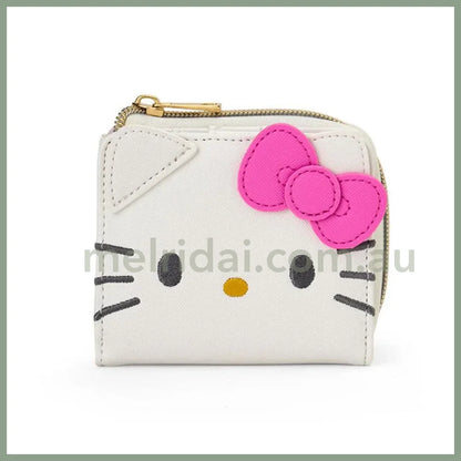 Sanrio | Hello Kitty Bi-Fold Wallet Face Shape W13.5×D2.5×H9.5Cm