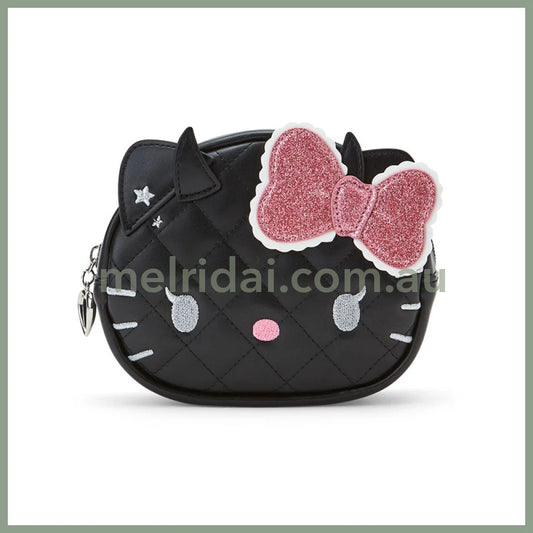 Sanrio | Hello Kitty Face-Shaped Pouch Little Devil 20.1 X 18.1 8.0Cm (Angel Design)