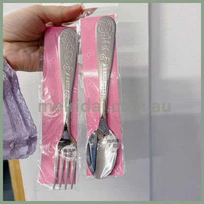 Sanriohello Kitty Fork/Spoon 18Cm /