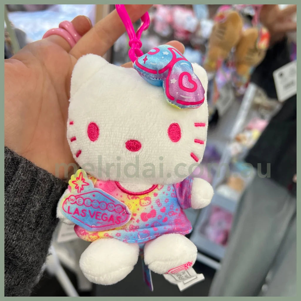 Sanrio | Hello Kitty Mascot Holdr Plush Keychain (Las Vegas) 三丽鸥 凯蒂猫50周年限定挂件/包挂/钥匙链（拉斯维加斯）