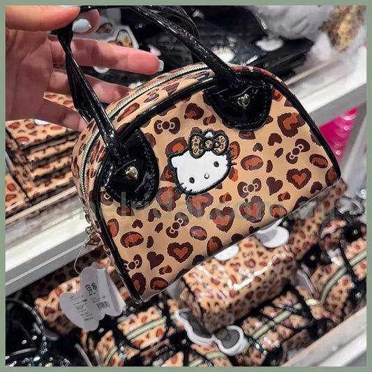 Sanrio | Hello Kitty Mini Boston Bag Leopard Handbag 16.5 X 11 9 Cm