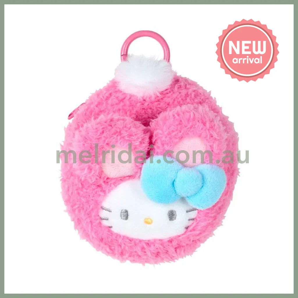 SANRIO | Hello Kitty Mini Pouch Charm with Carabiner 10.5 x 10.1 x 7.2cm (Spring Rabbit)