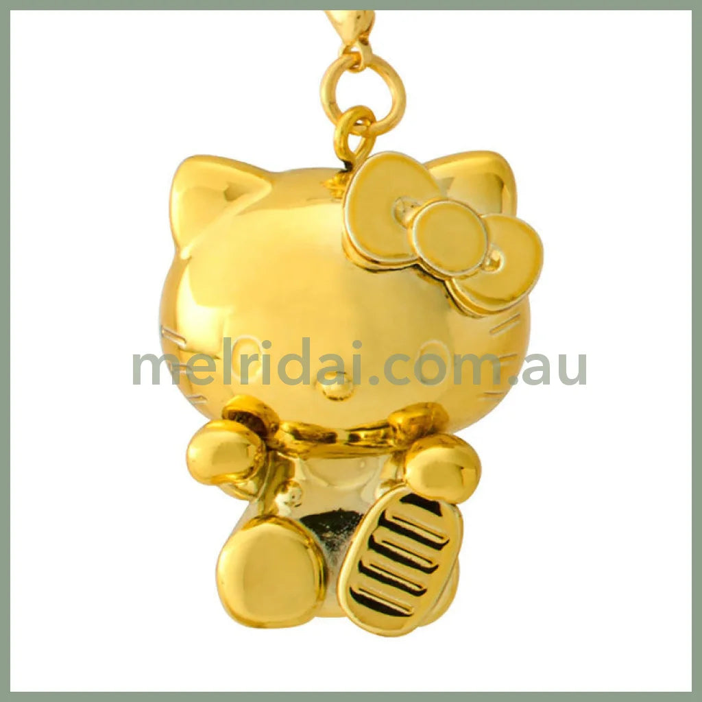 Sanrio | Hello Kitty Netsuke Gold Color Charm W2.8×D2.6×H4.4Cm (Zodiac Fortune 2024 - Snake)