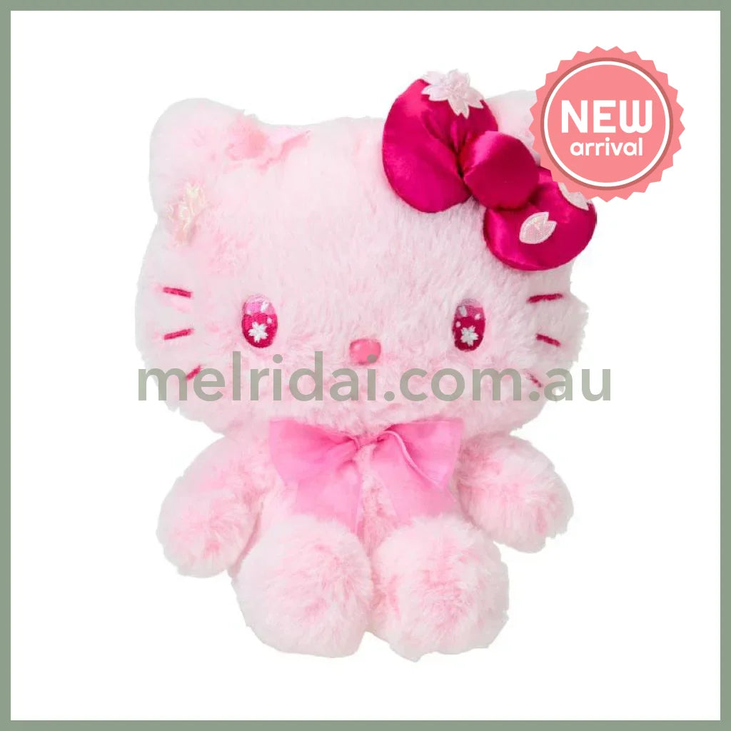 SANRIO | Hello Kitty Plush Doll Toy 23.3×11.5×23cm (Sakura 2025)