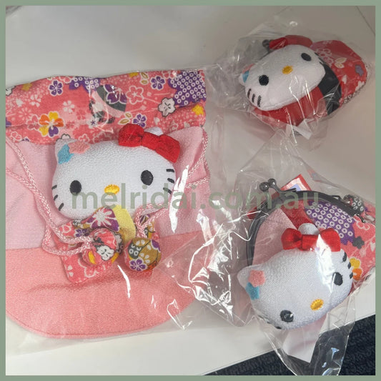 Sanrio | Hello Kitty 日本三丽鸥 凯蒂猫 和风口金包/抽绳束口袋