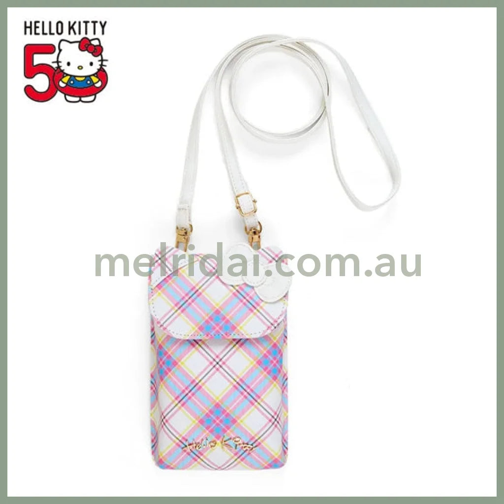 Sanrio | Hello Kitty Smartphone Shoulder Bag 12×4×18.5Cm (50 Anniversary) 日本三丽鸥