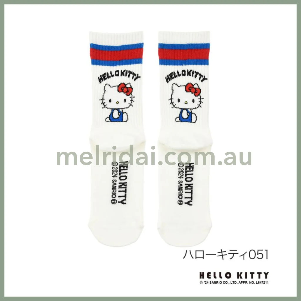 Sanrio | Hello Kitty Socks 23 - 25Cm 日本三丽鸥 凯蒂猫运动袜 中筒袜