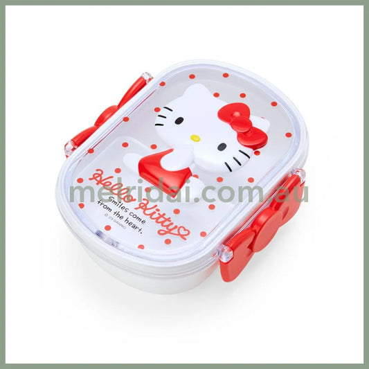 Sanrio | Hello Kitty Transparent Double Button Lunch Box 360Ml //