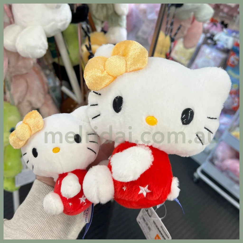 Sanrio | Hello Mimmy Plush Doll & Mascot Holder Keychain (Hello Kitty 50Th Anniversary)