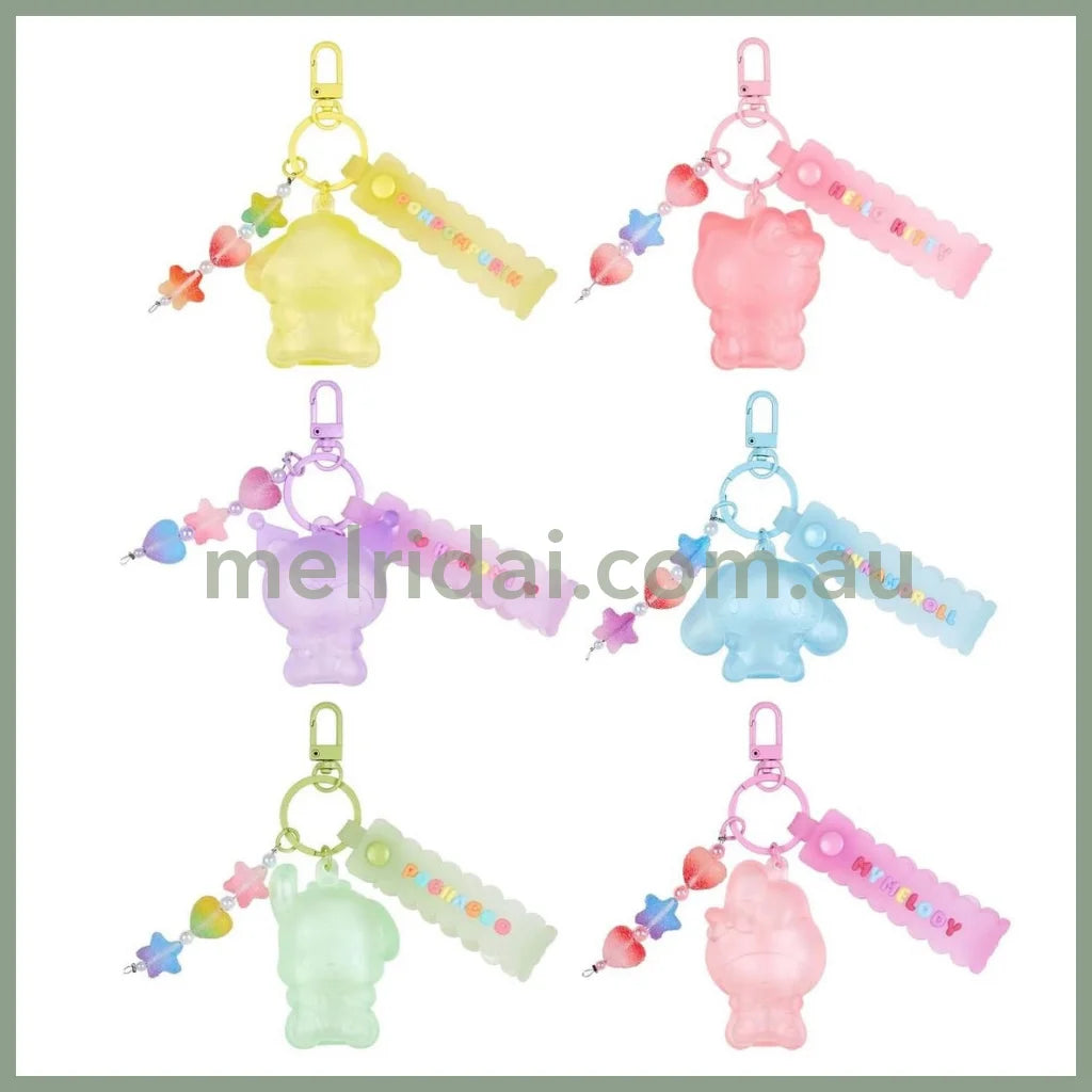 Sanrio | Keychain Key Holder 6.3×2×5Cm (Gummy Candy) 日本三丽鸥 立体挂件/包挂/钥匙链（软糖风）