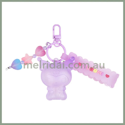 Sanrio | Keychain Key Holder 6.3×2×5Cm (Gummy Candy) 日本三丽鸥 立体挂件/包挂/钥匙链（软糖风） 库洛米Kuromi