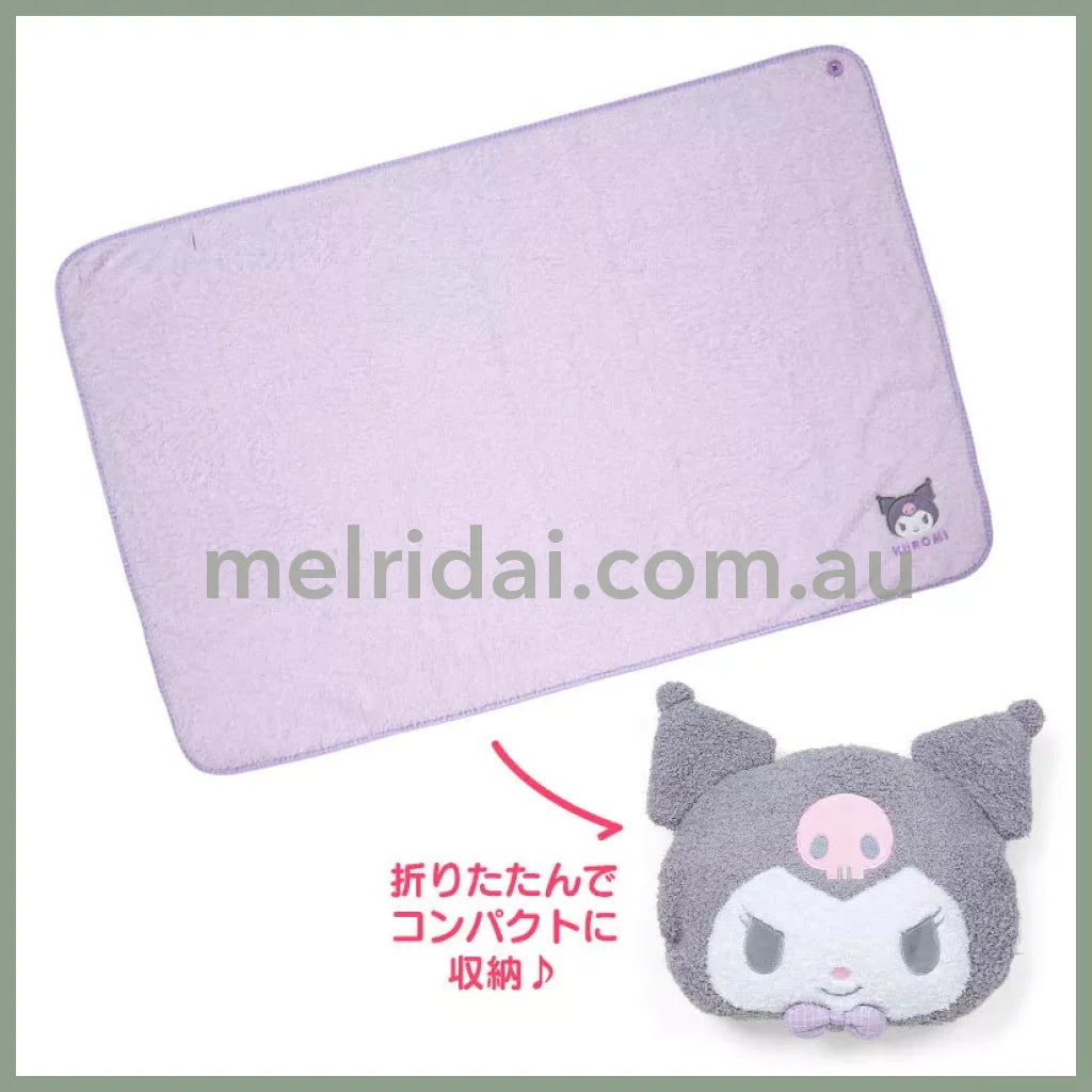 Sanrio | Kuromi 3-Way Blanket Lap Cape Cushion 34Cm×28Cm×7Cm