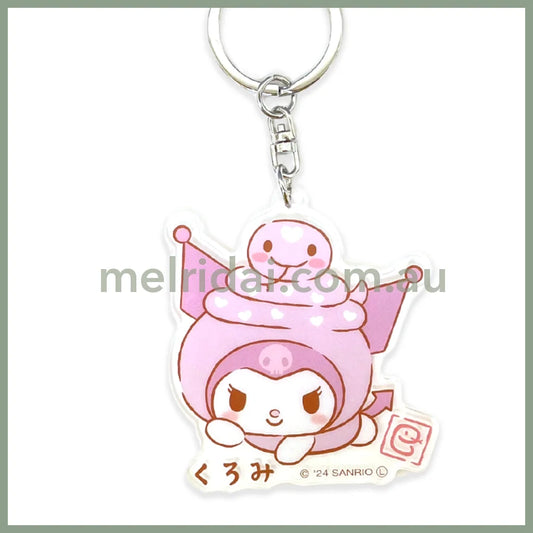 Sanrio | Kuromi Acrylic Keychain Ｈ60×Ｗ69×D3Ｍｍ (Snake)