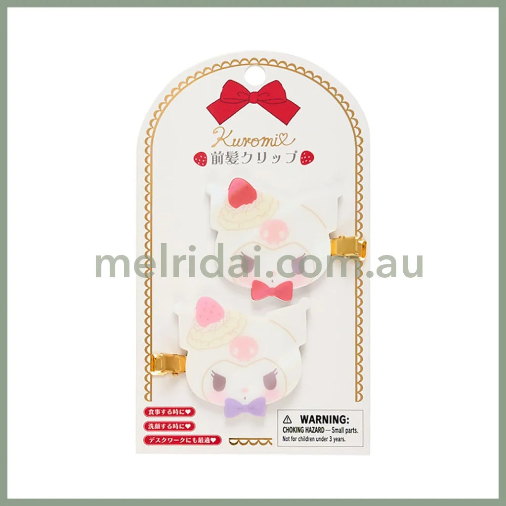 Sanrio | Kuromi Bangs Clip Hair Accessories 15.5 X 8.6 1.3Cm (Shortcake)